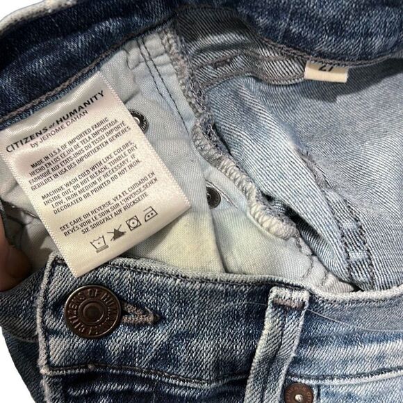 COH CITIZENS OF HUMANITY Premium Vintage Rocket Crop High Rise Skinny Jeans Dist - Picture 3 of 12